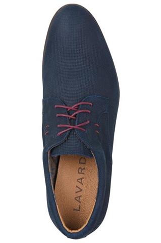 Granatowe perforowane buty casual 73000 - 68701