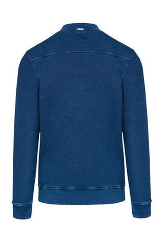 Bluza na zamek w kolorze denimu 72685 - 7231