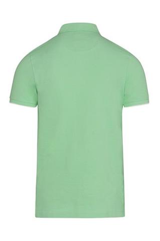 Zielona koszulka męska Polo Basic Str 72887 - 76021