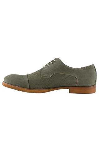Buty męskie skórzane khaki 73018 - 76751