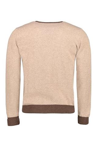 Beżowy sweter męski V-Neck 73819 - 82201