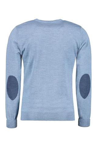 Błękitny wełniany sweter męski 73808 - 82391