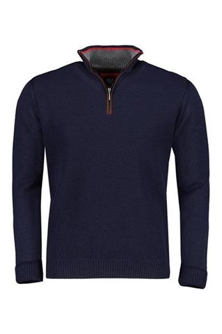 Granatowy sweter ze stójką 73829 - 82961