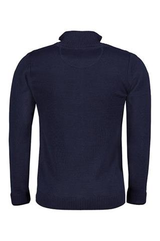 Granatowy sweter ze stójką 73829 - 82991