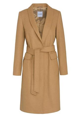 Camelowy płaszcz damski wełniany Donna Tuch 84012 - 86611