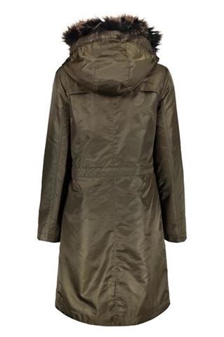 Oliwkowa parka damska z odpinanym dociepleniem Wanessa Tech 84040 - 90171