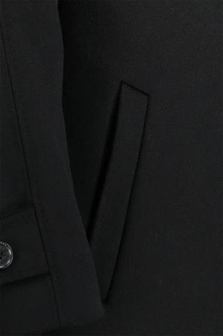 Elegancki czarny płaszcz męski Cristof Lhasa 20562 - 90891