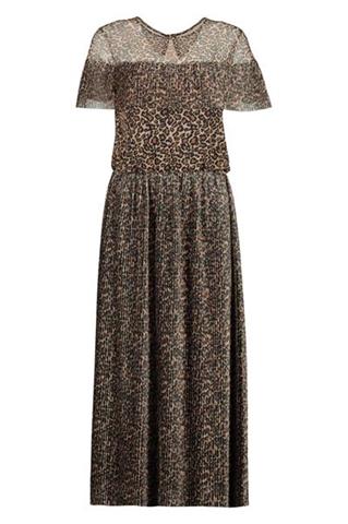 Zwiewna sukienka maxi w panterkę 84898 - 94301