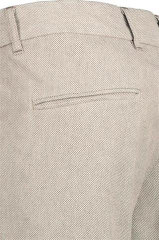 Brązowe spodnie męskie w mikro wzór Chinos Marron 60173 - 97841