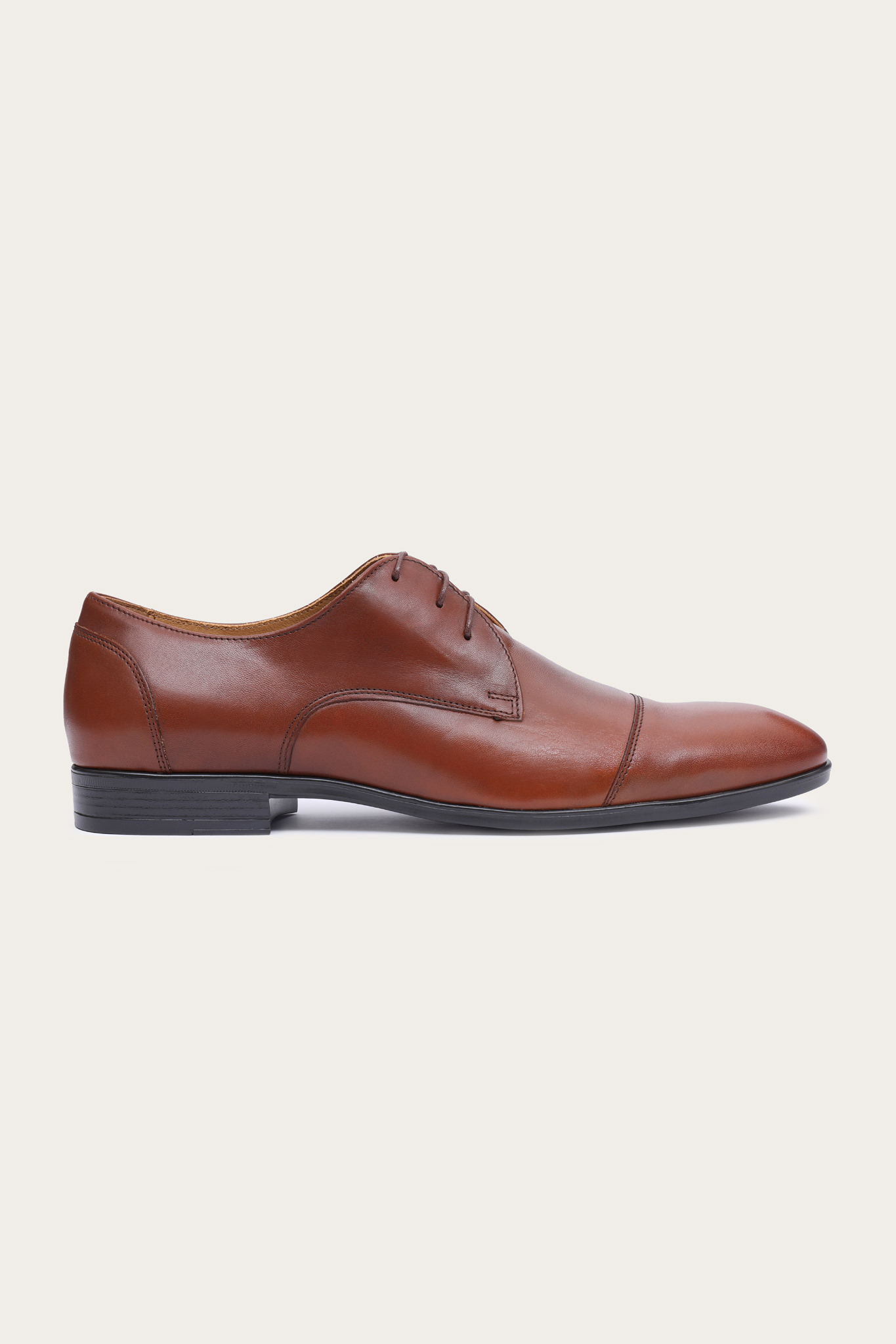 Brązowe skórzane buty męskie 75161