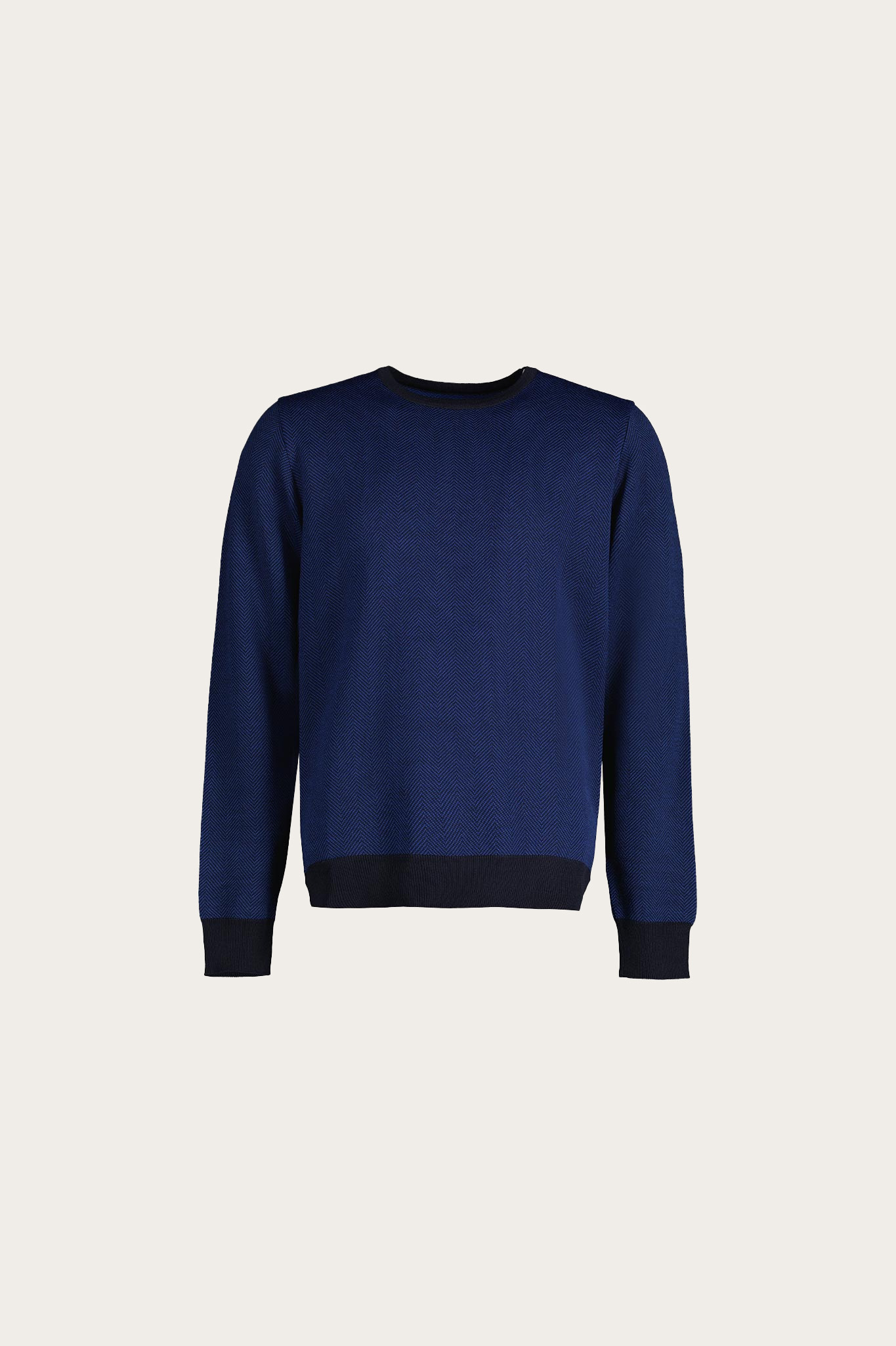 Niebieski sweter męski z wełną 74054
