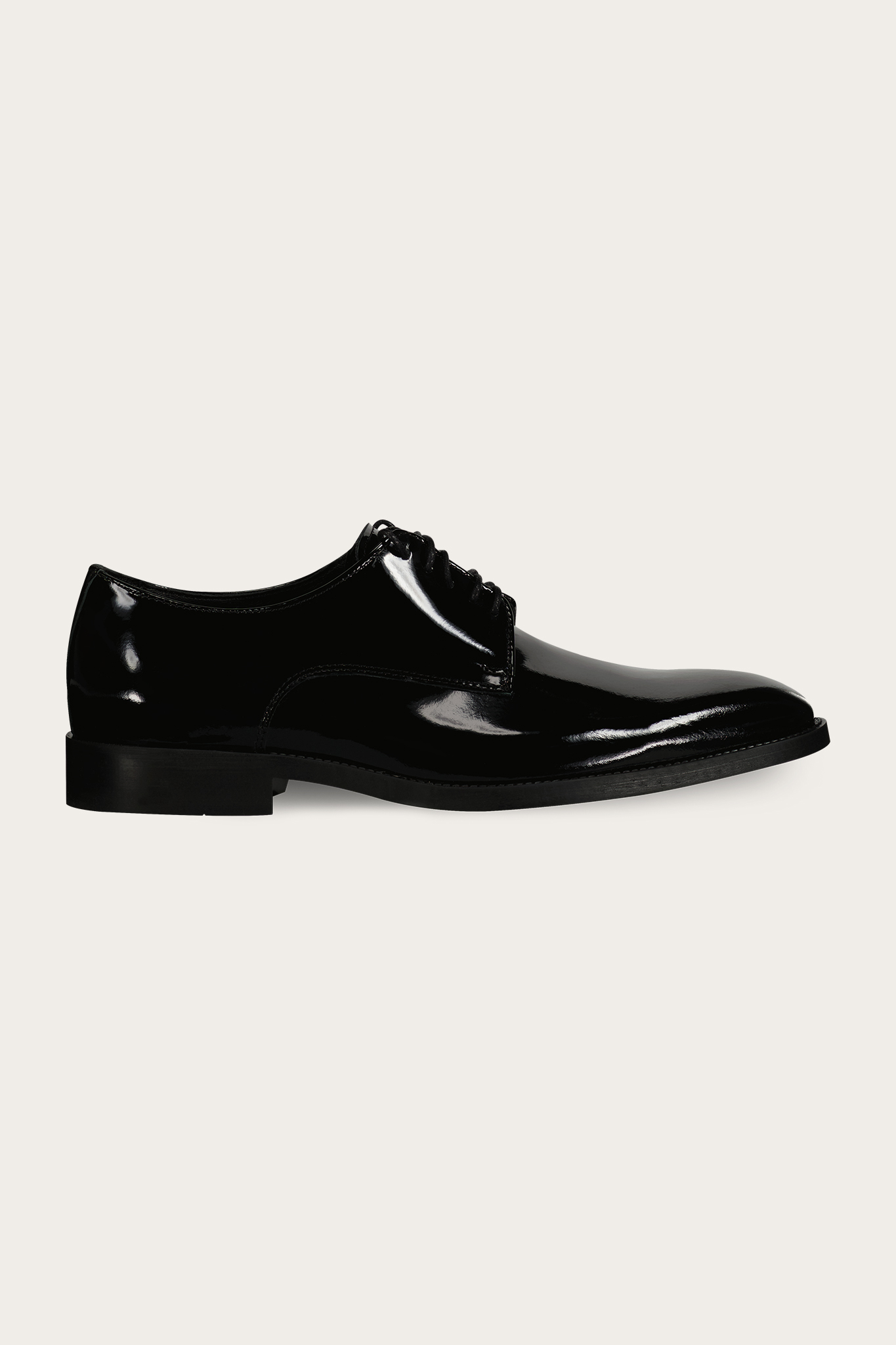 Czarne skórzane buty męskie 58945