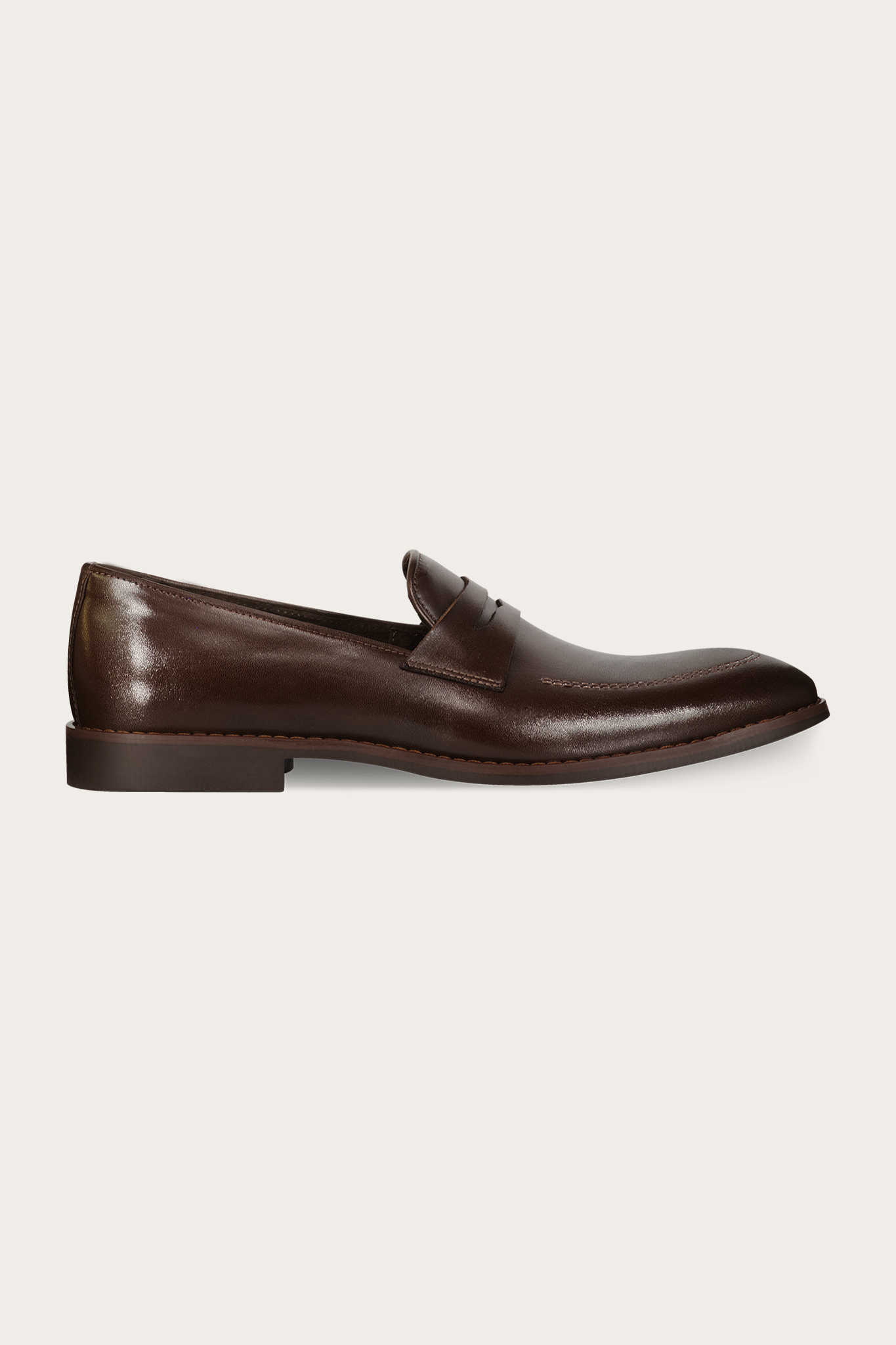 Brązowe skórzane buty męskie 58949